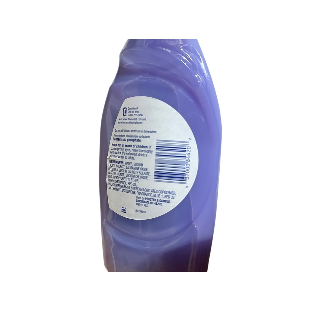 Dawn Hand Renewal Dishwashing Liquid Lavender Silk 18 oz with Olay Discontinued - Picture 3 of 3